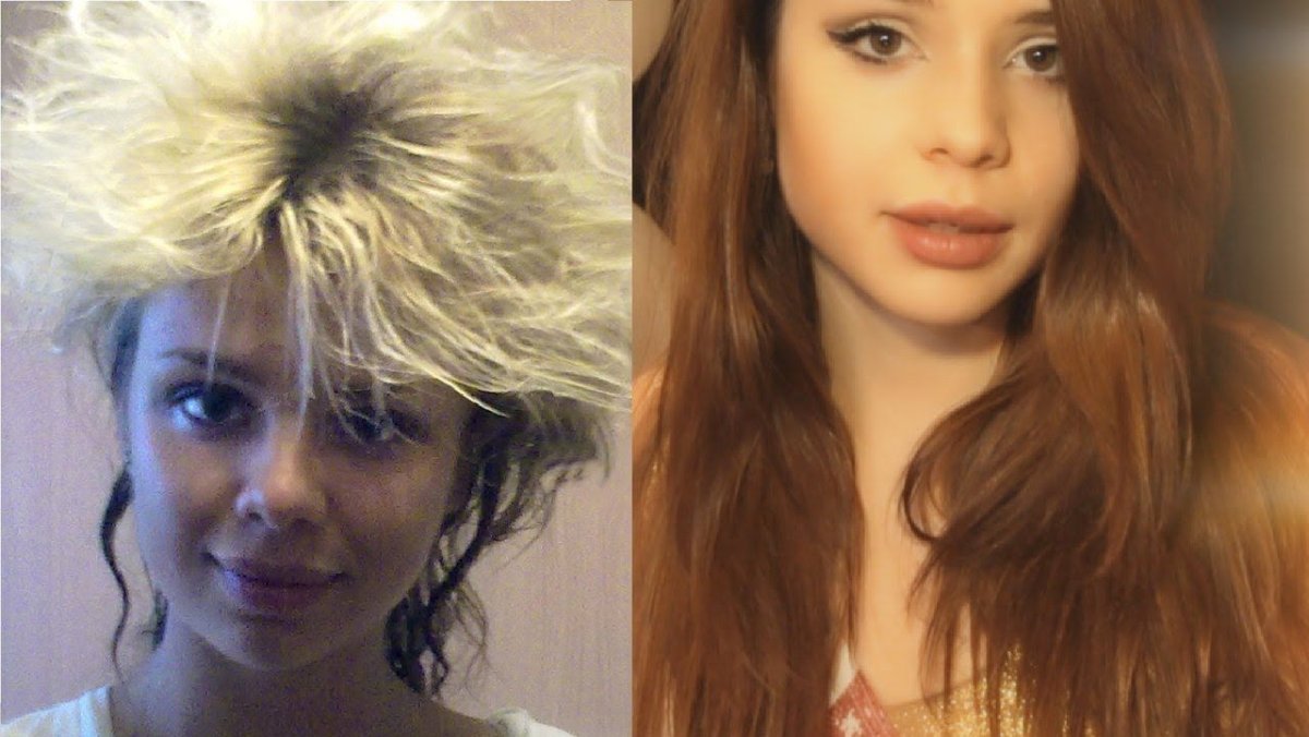 Покрасить волосы дома блонд