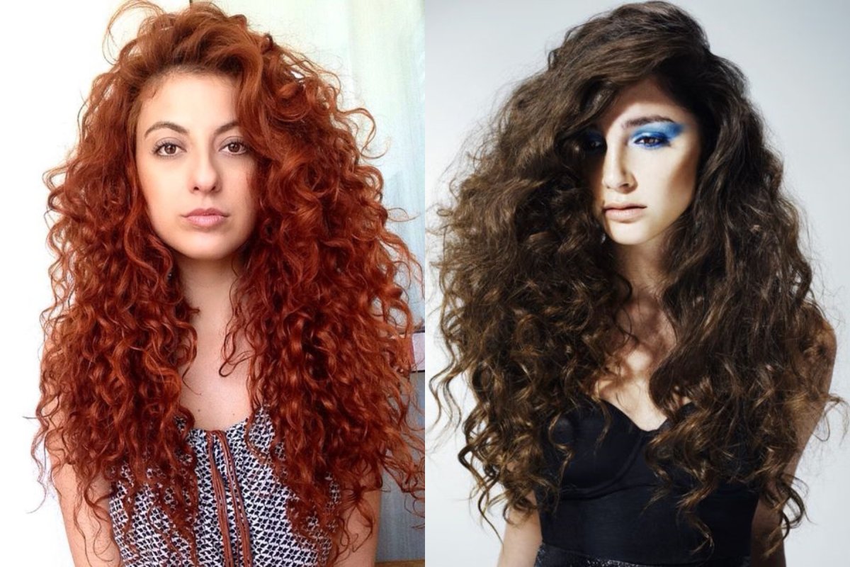 Биозавивка на рыжие волосы