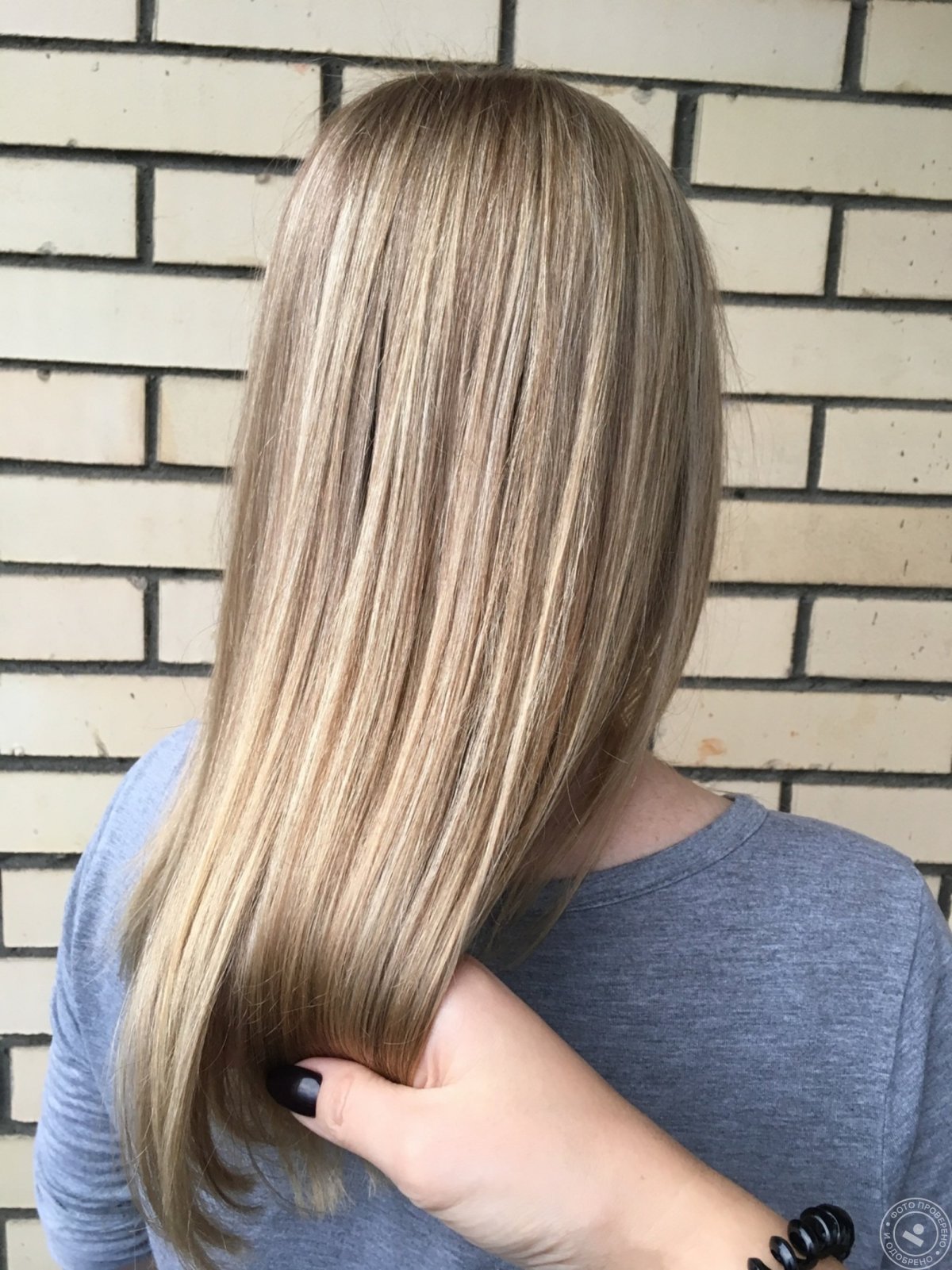 Пепельно Каштановое мелирование