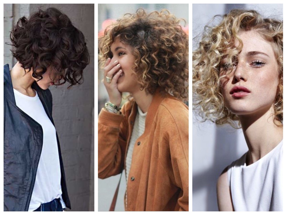 Кудрявые брюнетки с короткими волосами