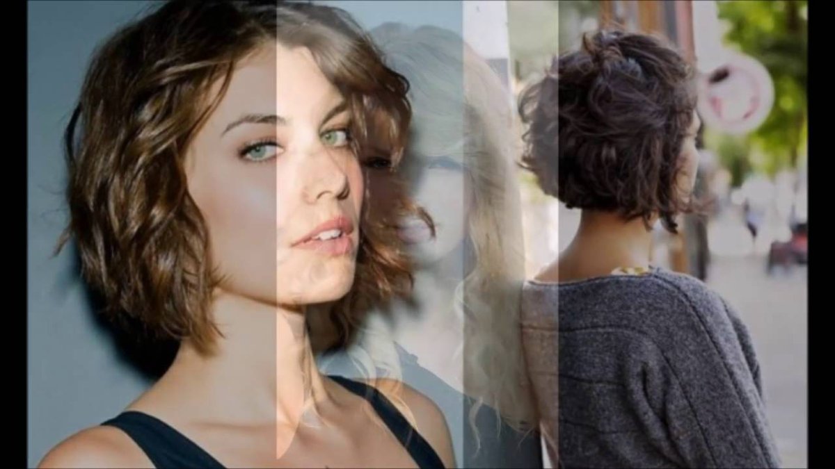 Стрижка Боб каре на средние волнистые