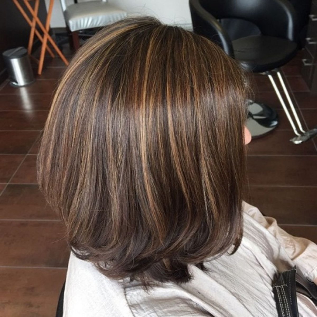 Мелирование на темные волосы Каскад