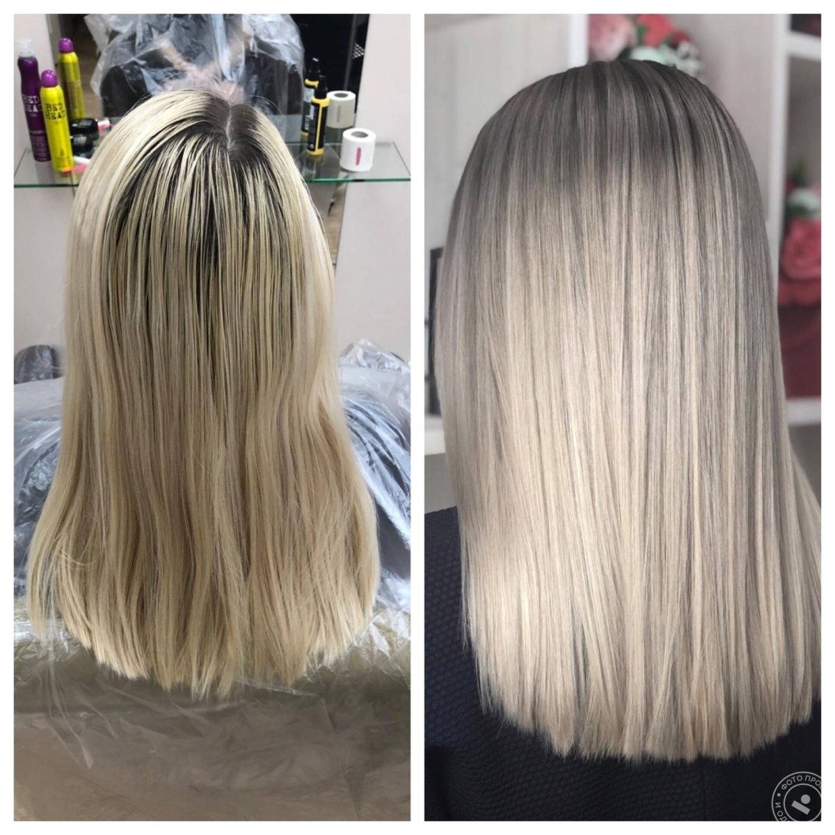 Прикорневое мелирование на отросшие