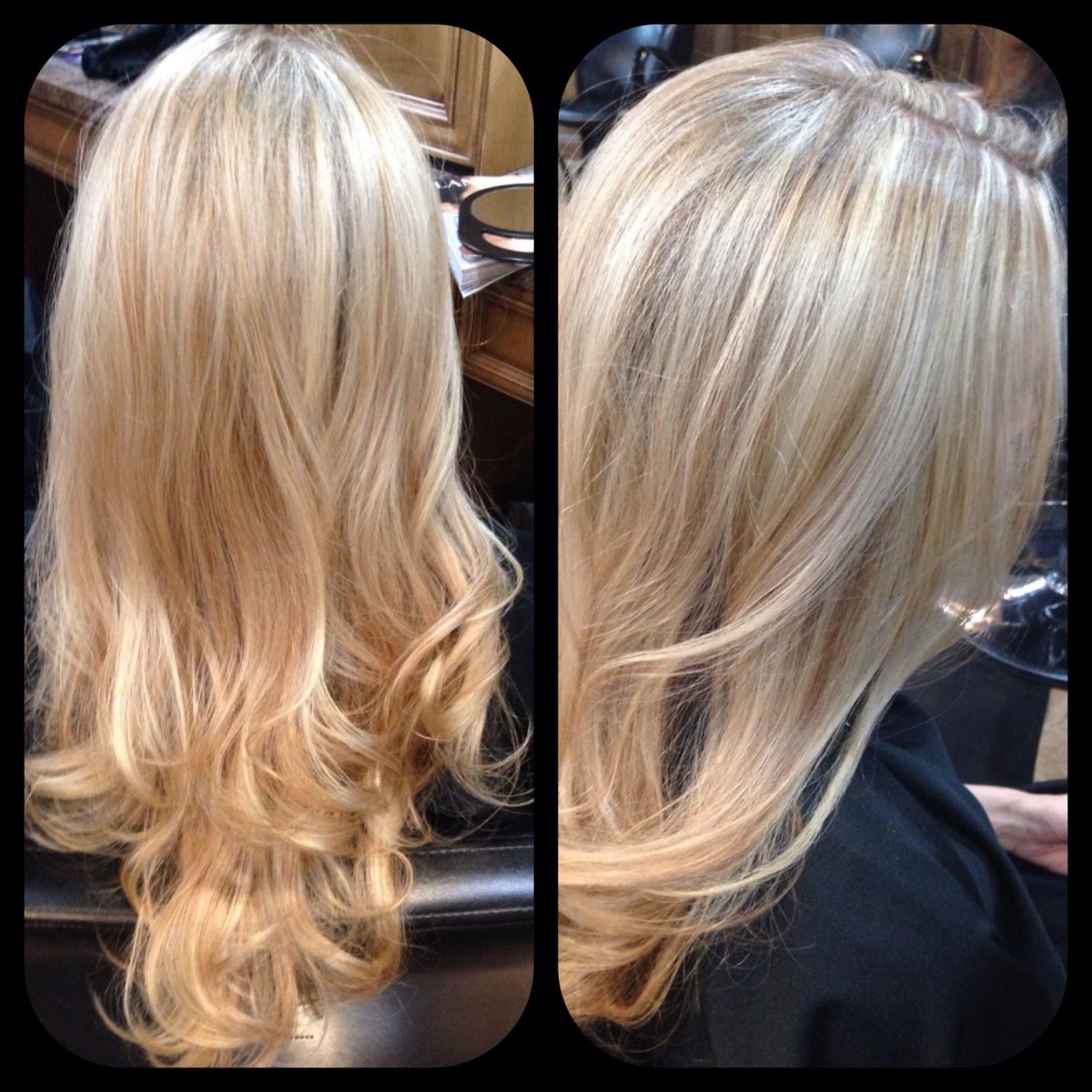 Блонд до и после