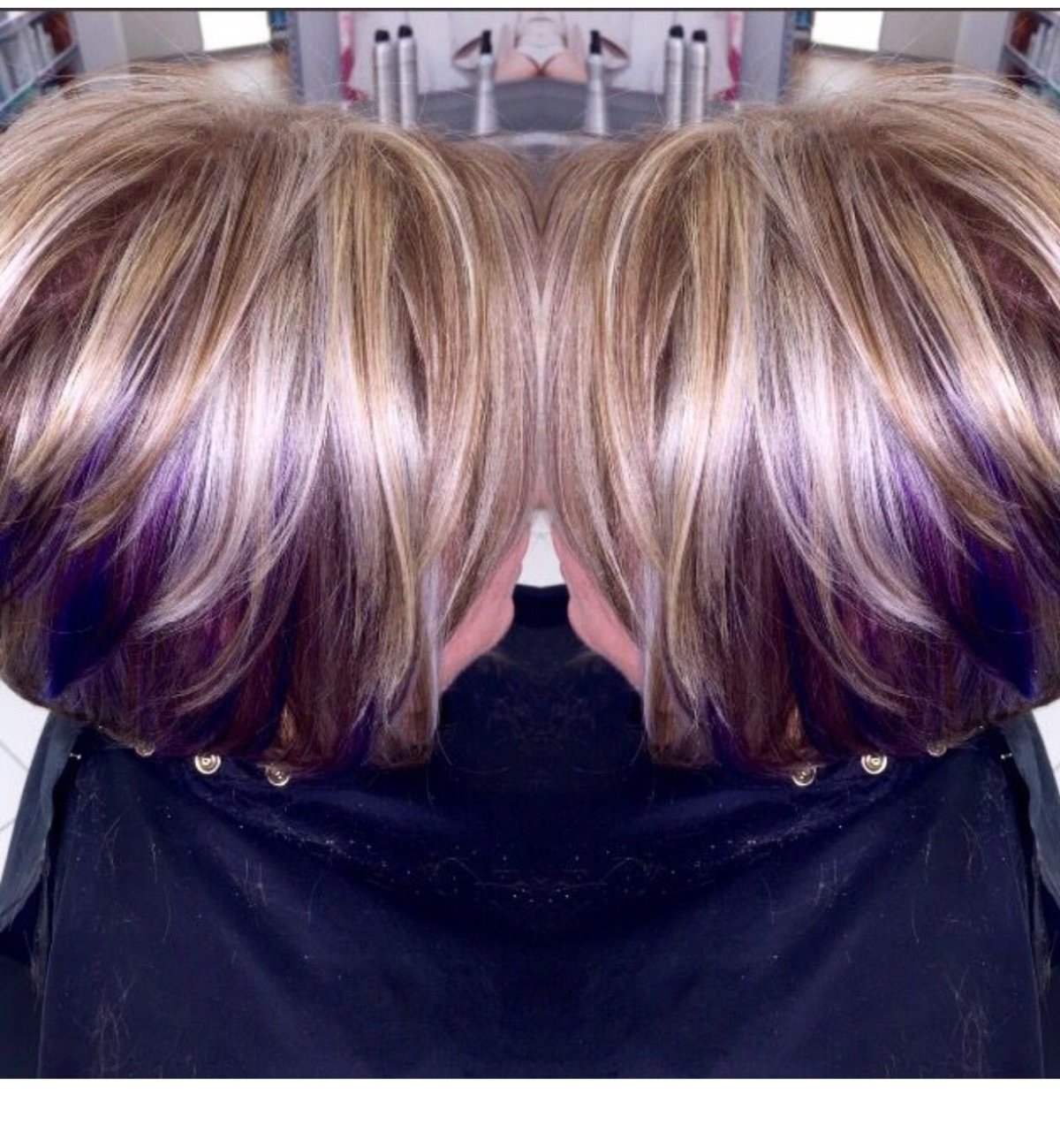 Блонд с темными концами