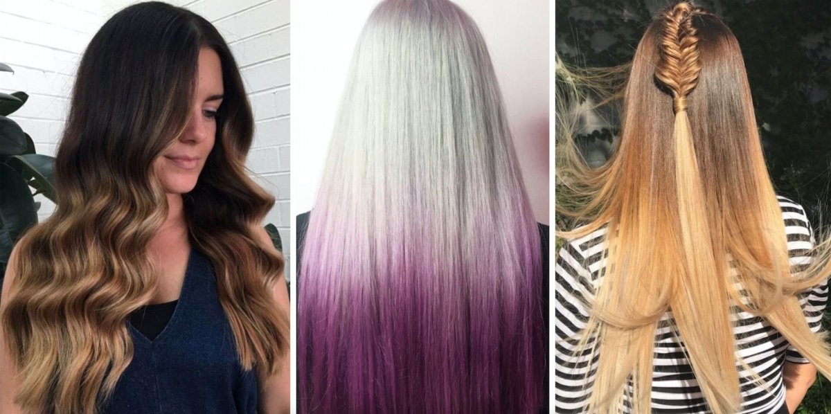 Белые пряди на темных волосах