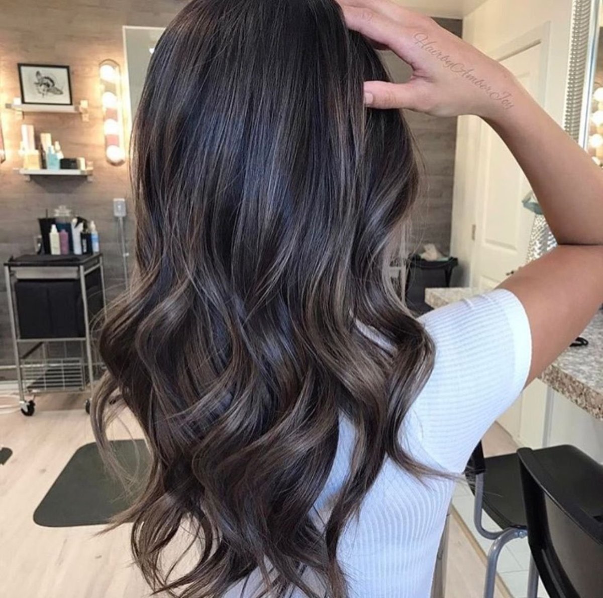 Балаяж на холодный шоколад