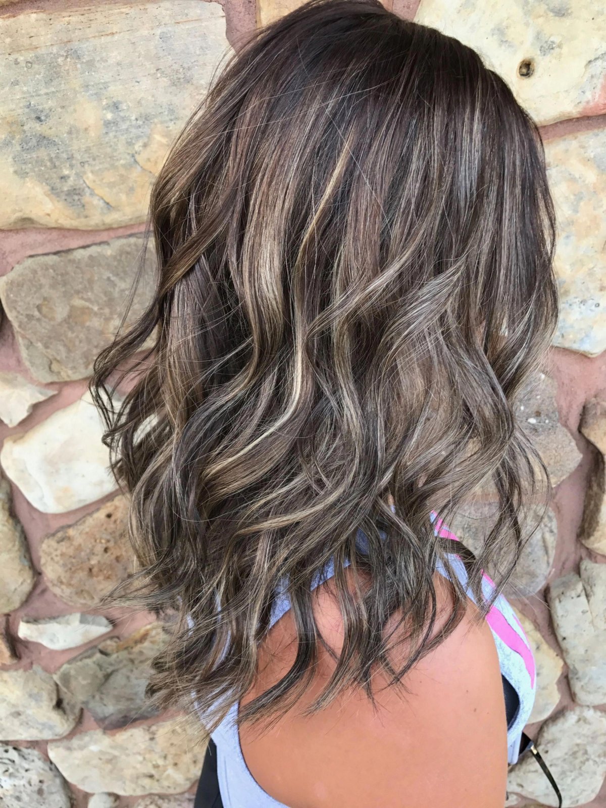 Мелирование на шоколадный цвет волос