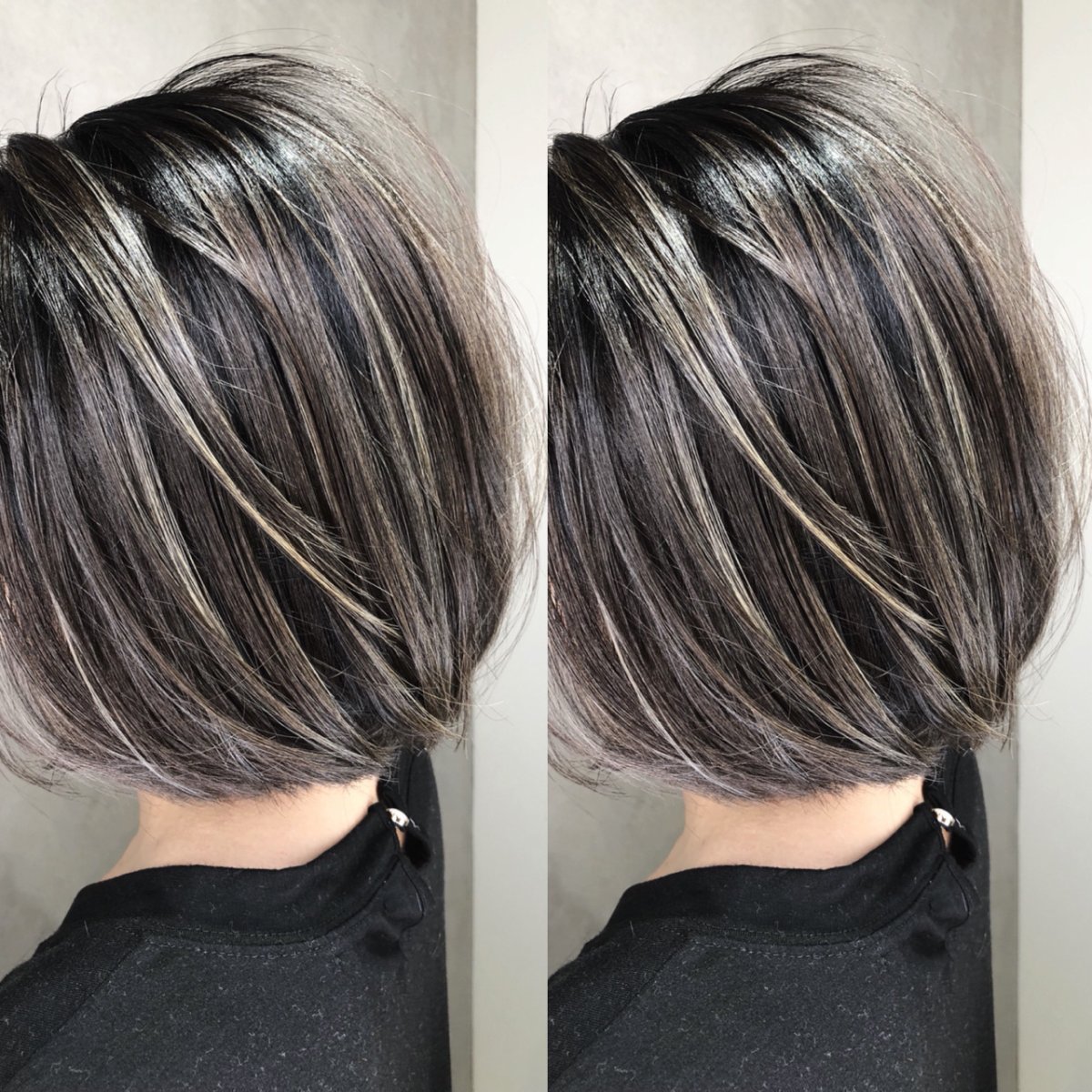 Окрашивание чтобы скрыть седину на темные волосы