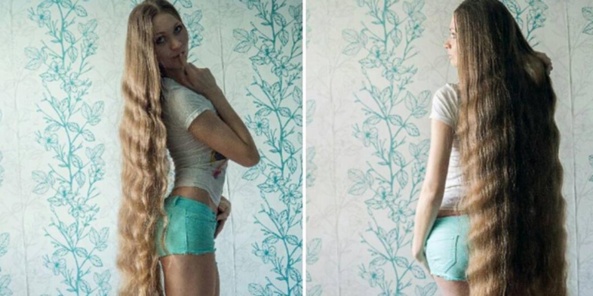 Русые волосы до талии