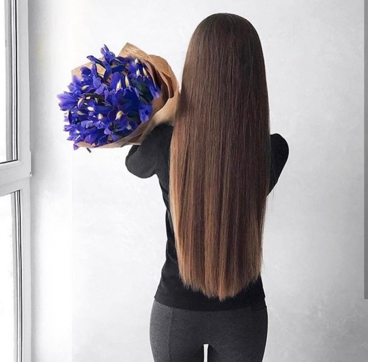 Кудрявые волосы до талии