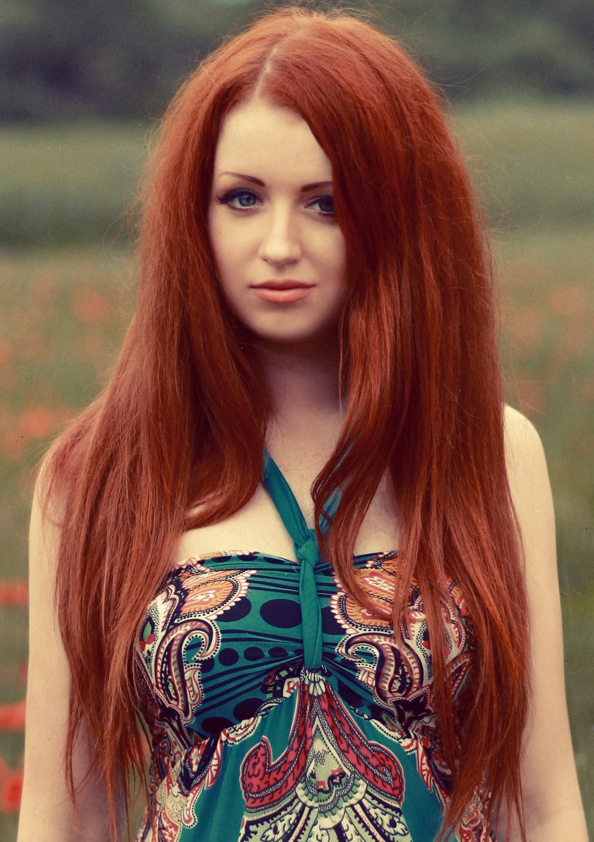 Елена Шейдлина с красными волосами