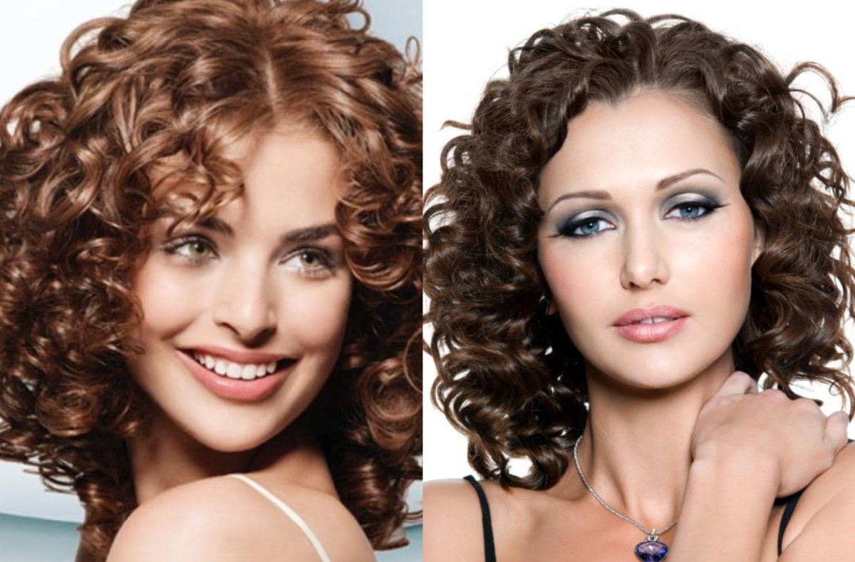 Кудри на бигуди на средние волосы