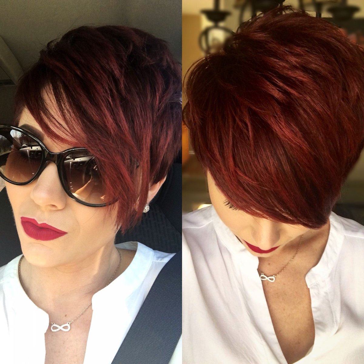 Пикси Боб стрижка красный