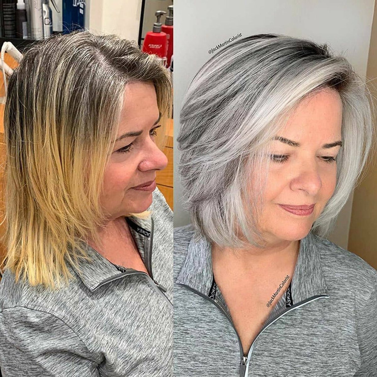 Колорист Джек Мартин Седые волосы