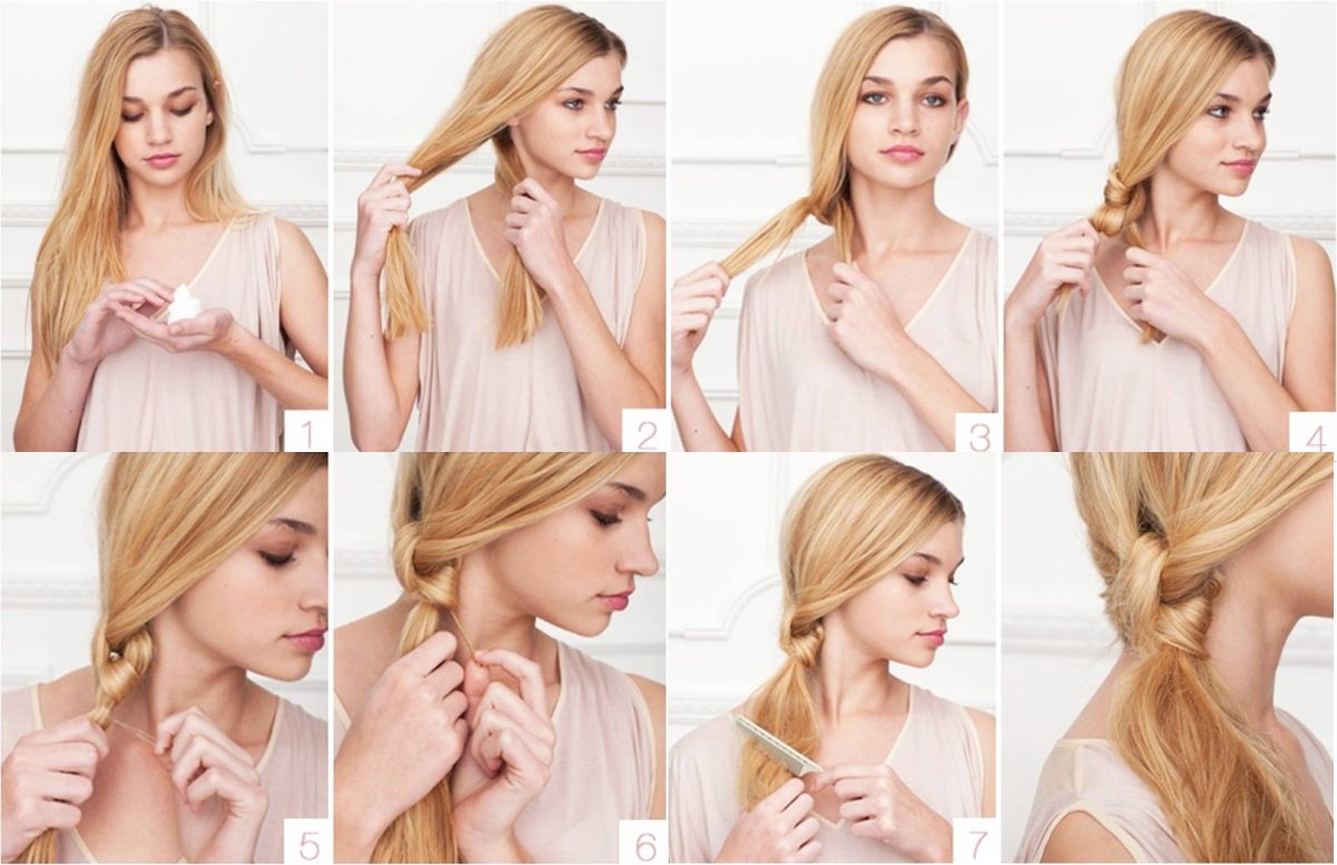 Причёски самой себе на средние волосы