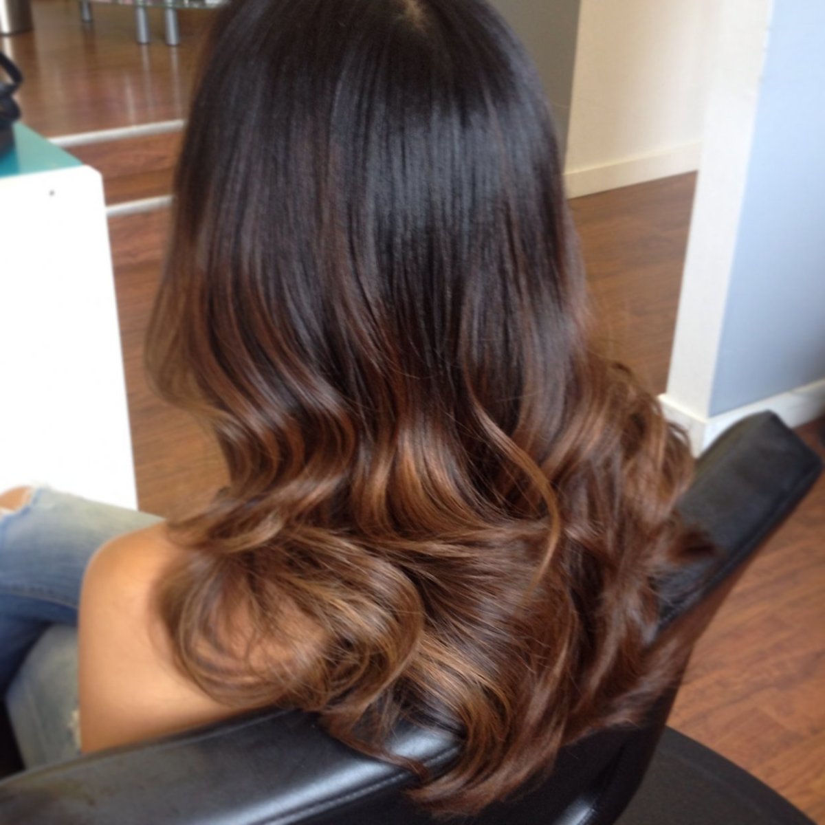 Тонирование на черные волосы