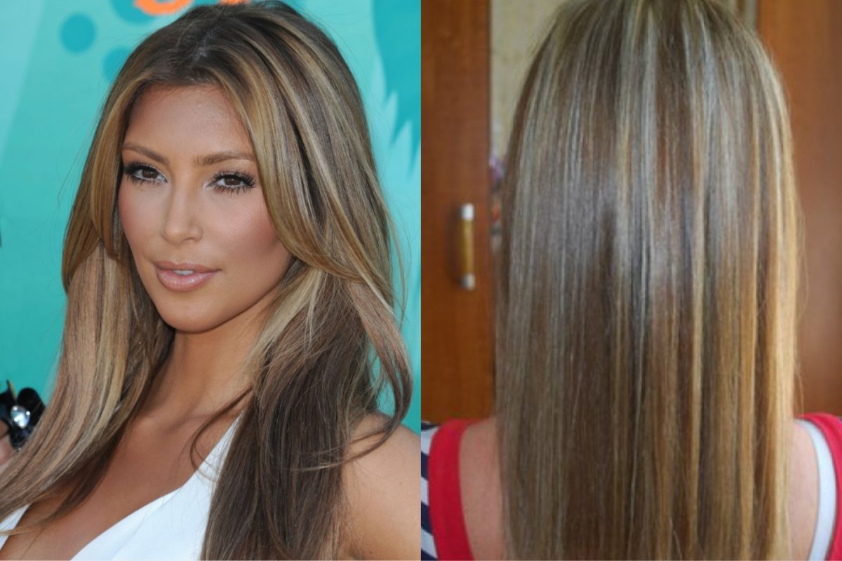 Мелирование балаяж на русые волосы