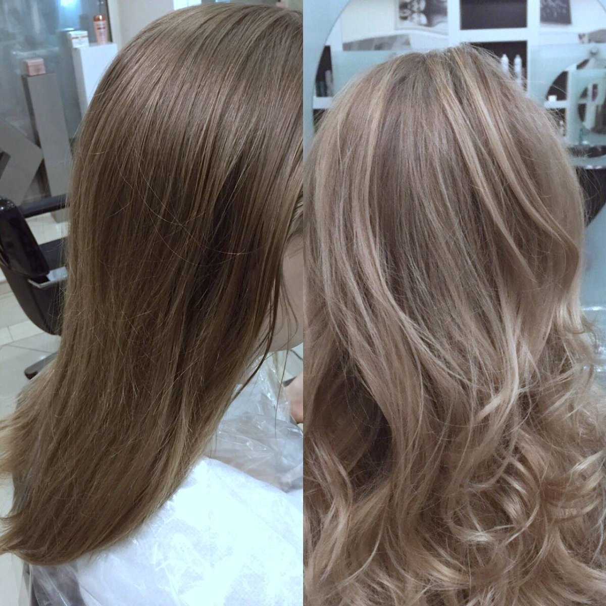 Тонирование волос на темно русые волосы