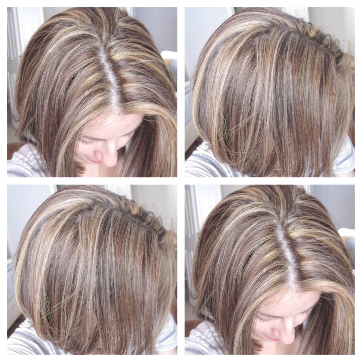 Прикорневое мелирование волос на темные волосы