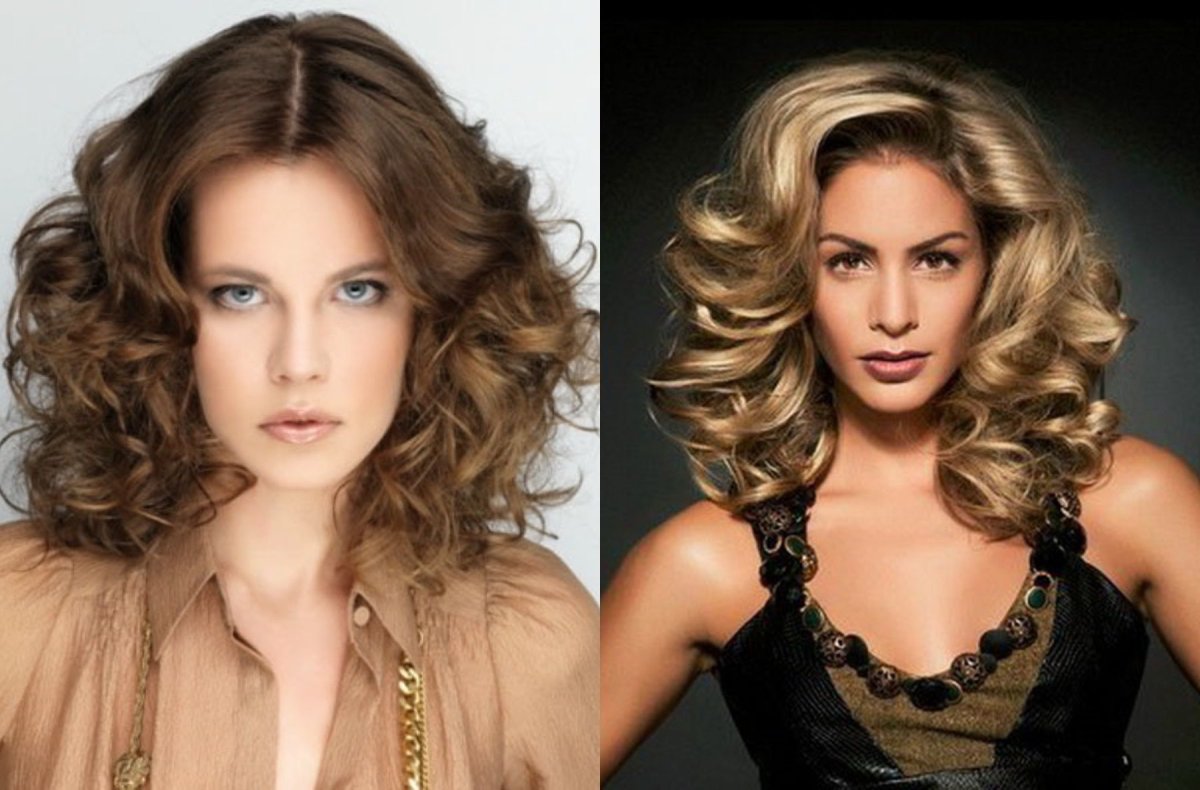 Модные Локоны на средние волосы