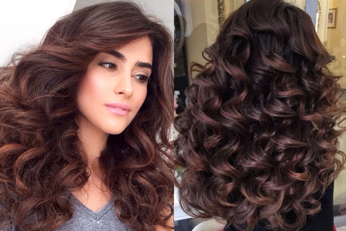 Объёмные Локоны на средние волосы