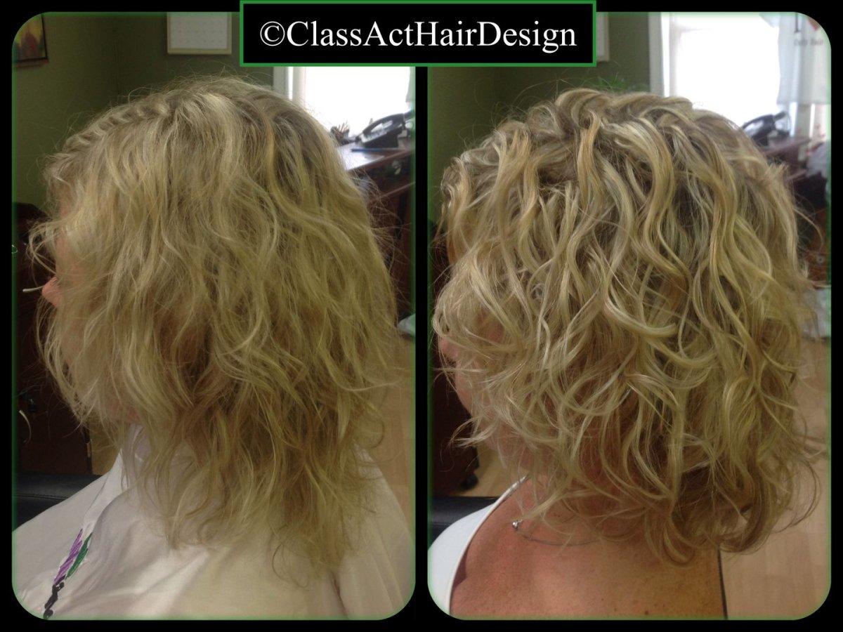 Химическая завивка пляжные волны