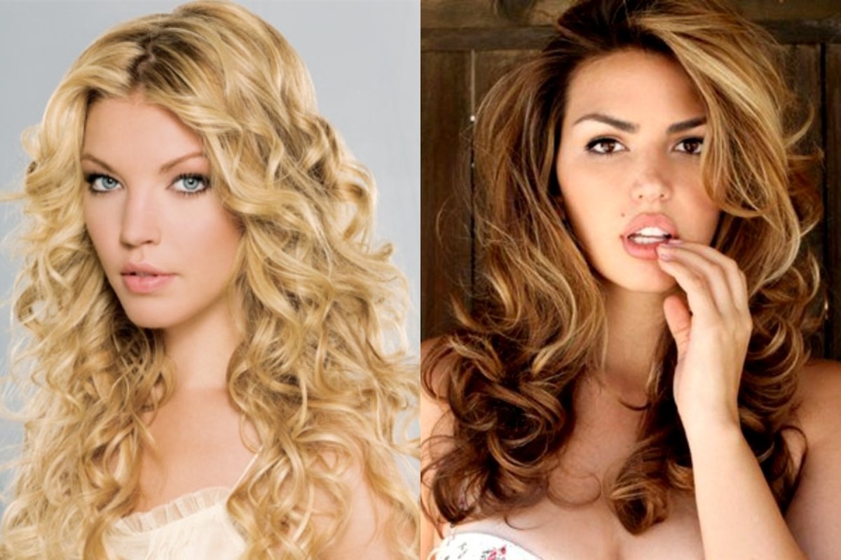 Долговременная укладка на средние волосы волны