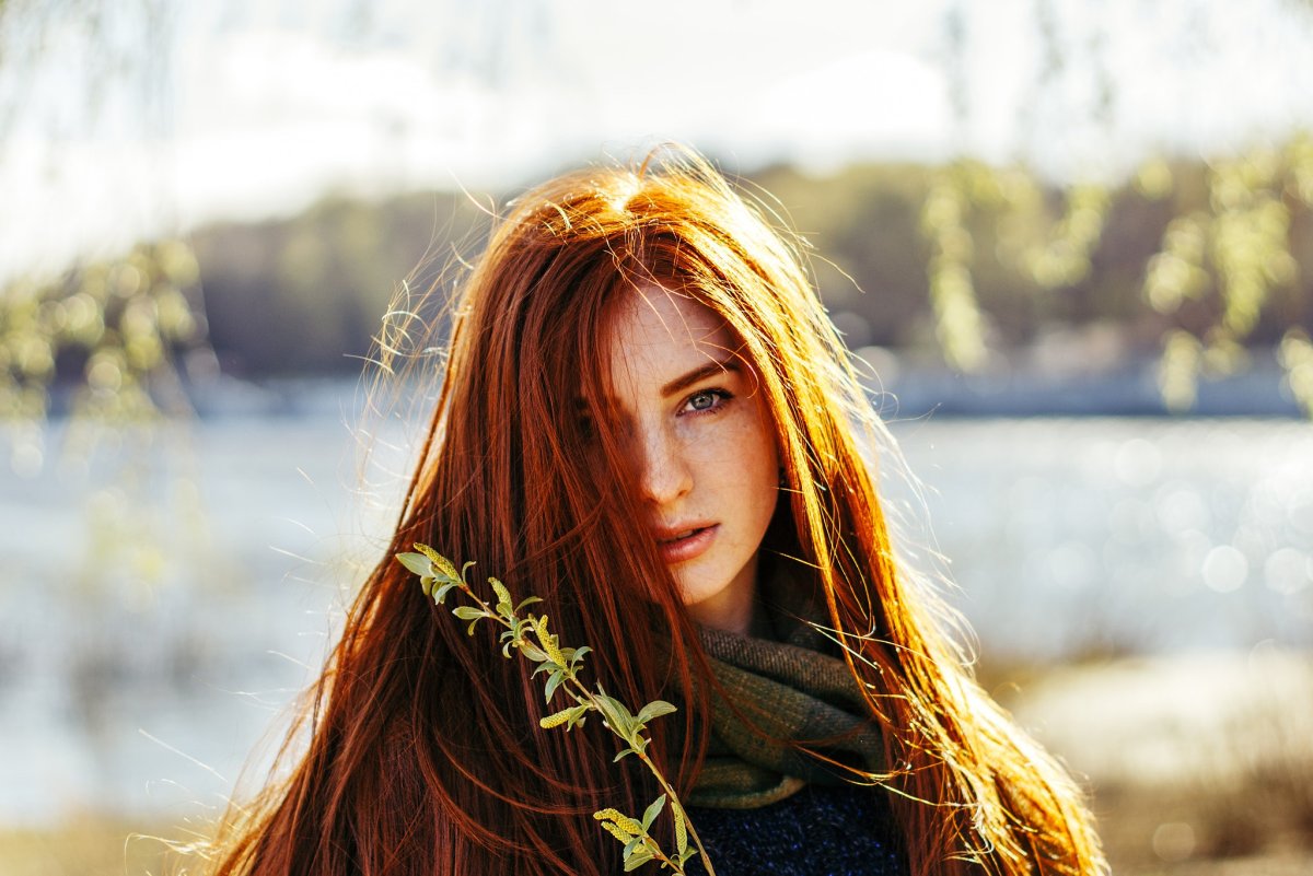 Длинные рыжие волосы