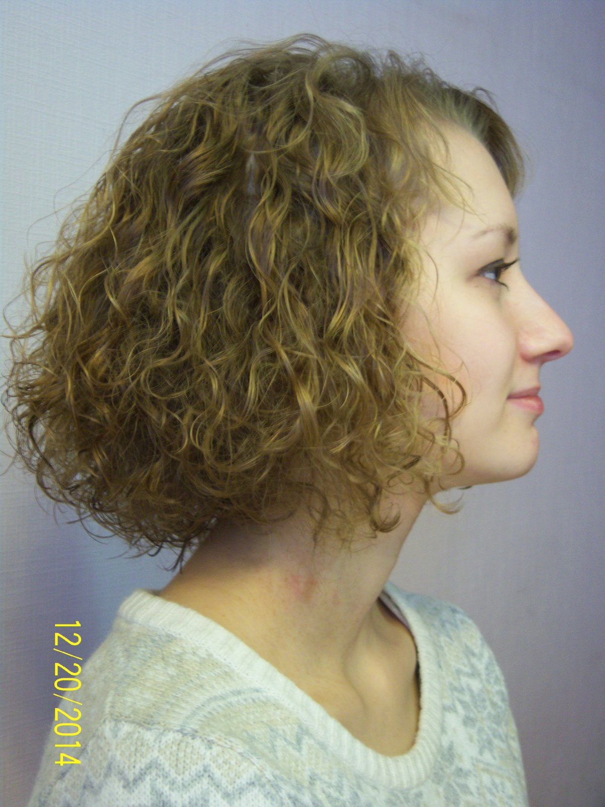 Химическая завивка на средние тонкие волосы