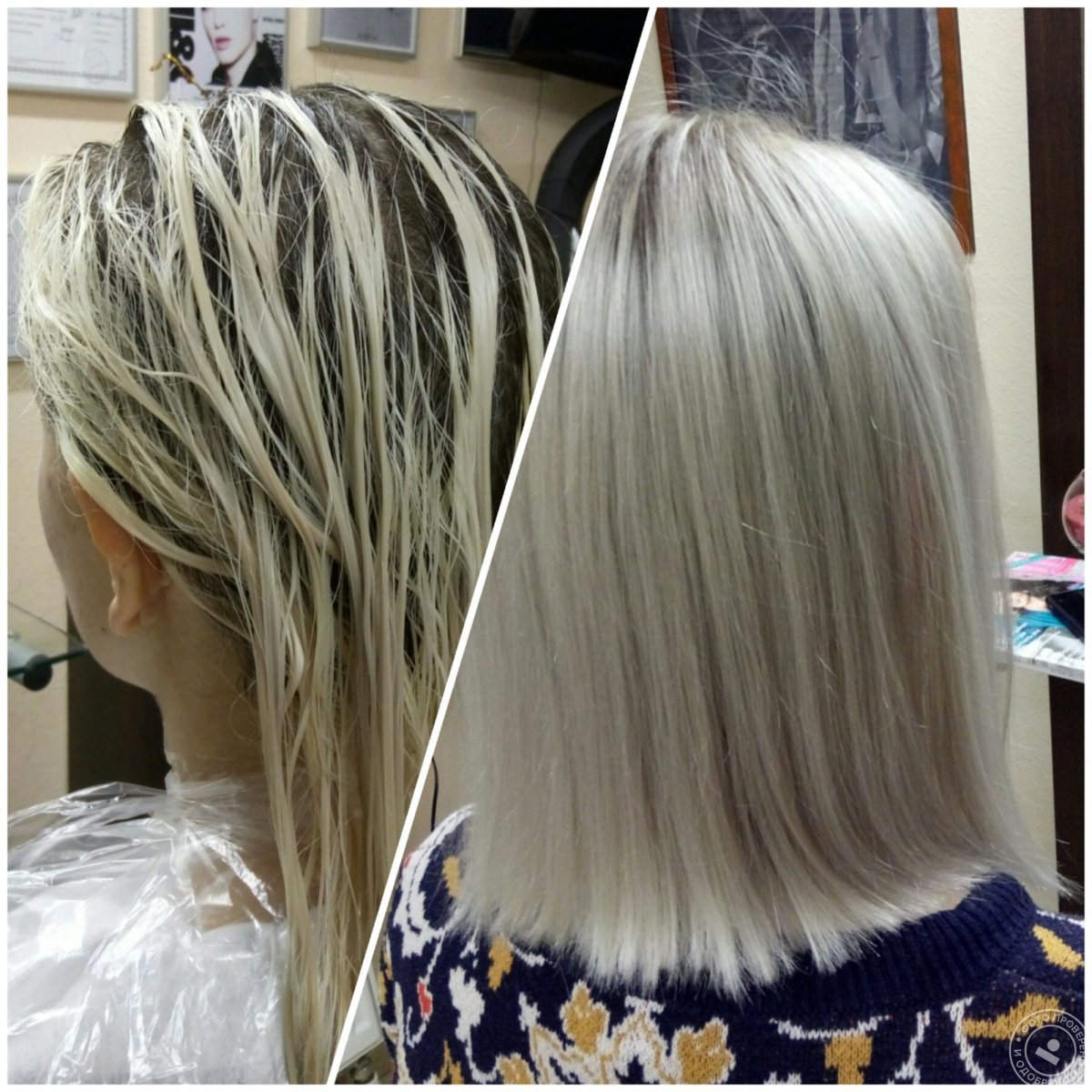 Тонирование волос после мелирования