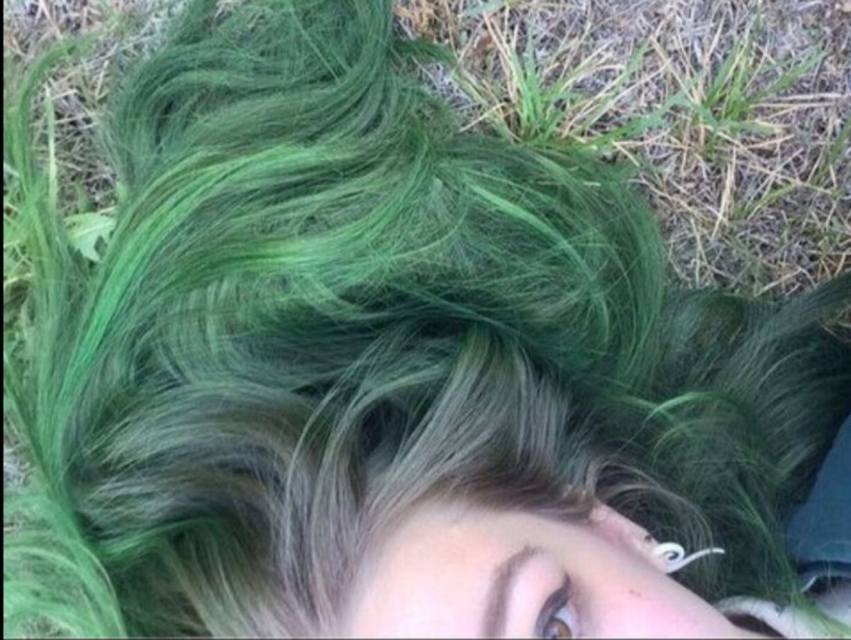 Болотный цвет волос