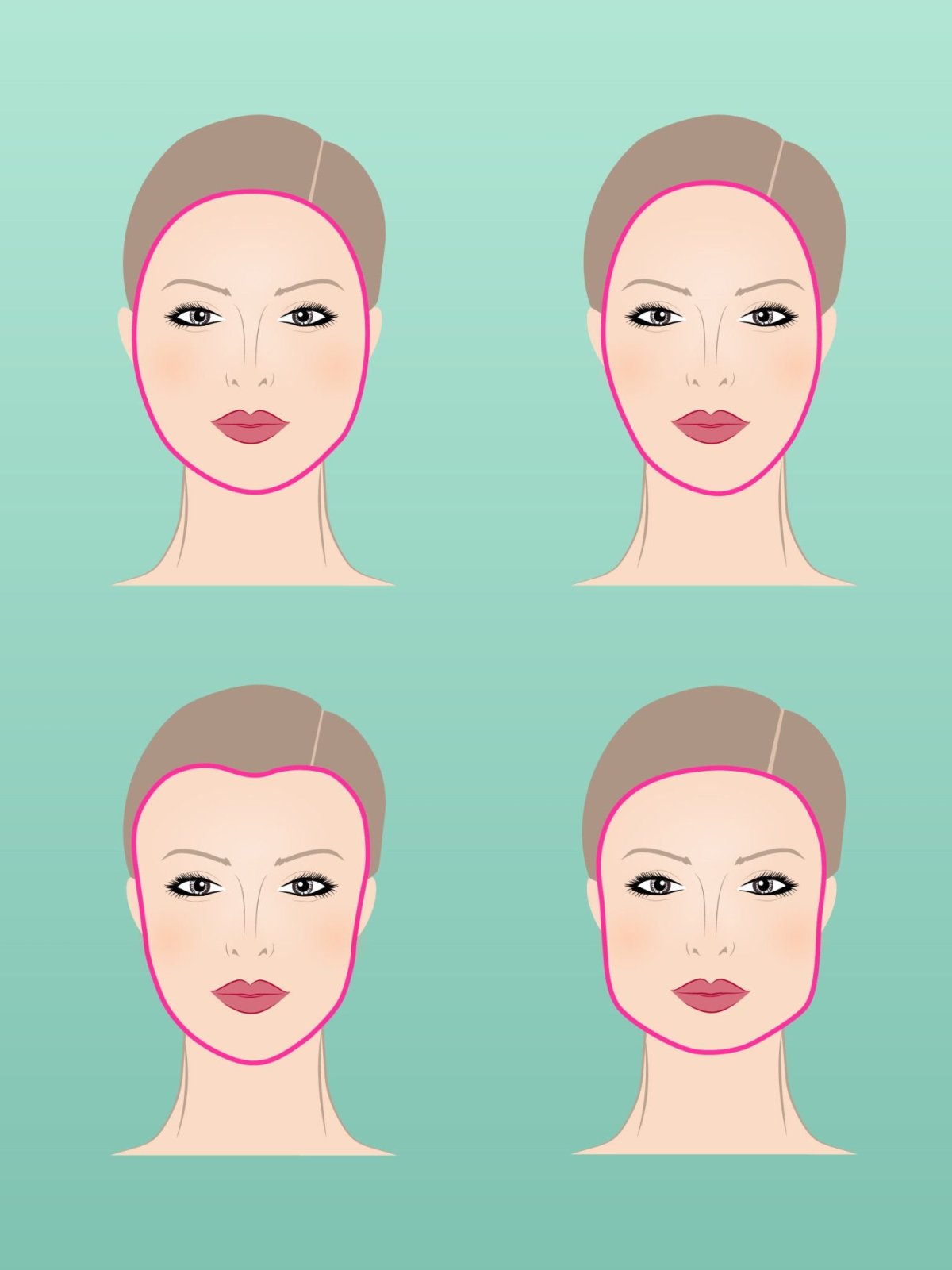 Прически для лица с широкими скулами