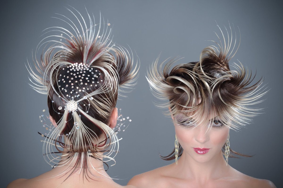 Высокий хвост прическа вечерняя