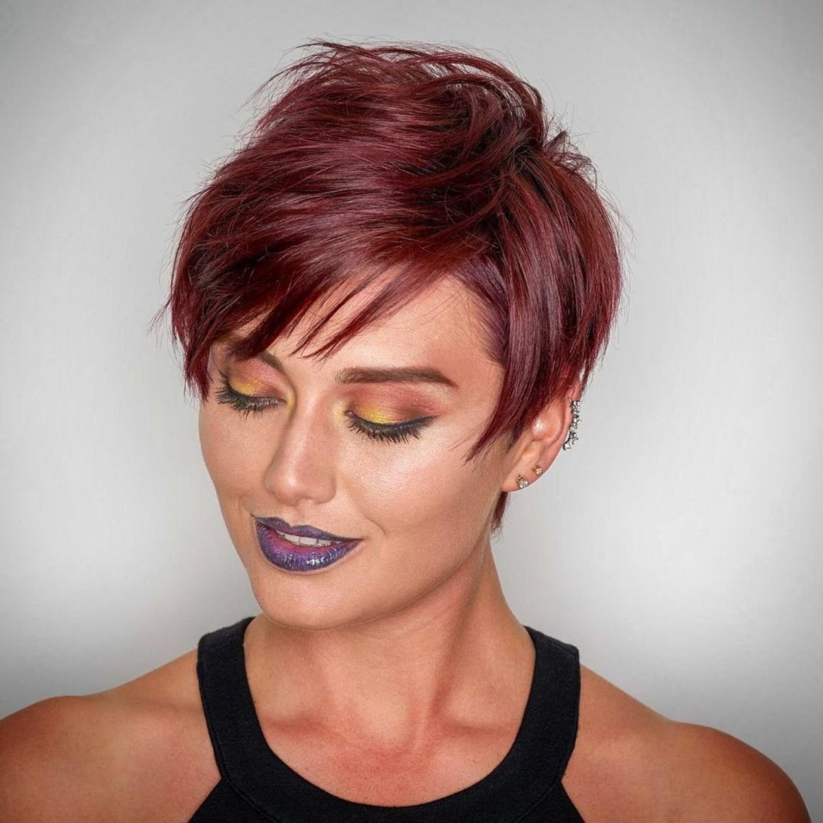 Стрижка Пикси асимметрия