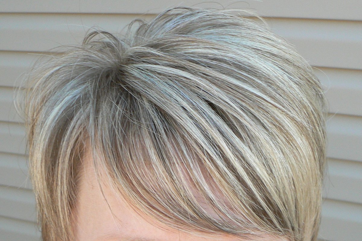 Мелирование на Седые волосы