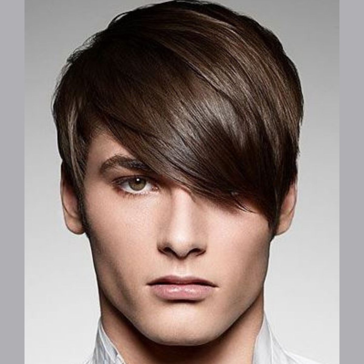 Стрижка с длинной чёлкой муржская