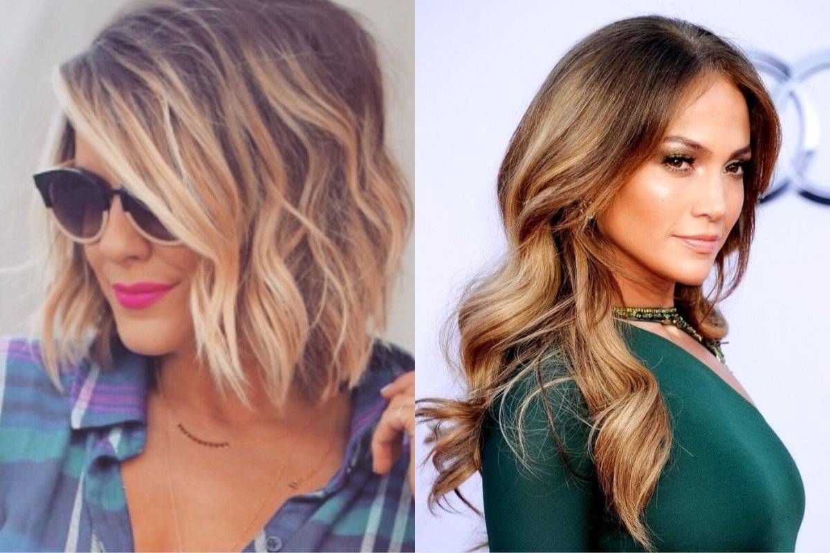 Окрашивание волос омбре на русые