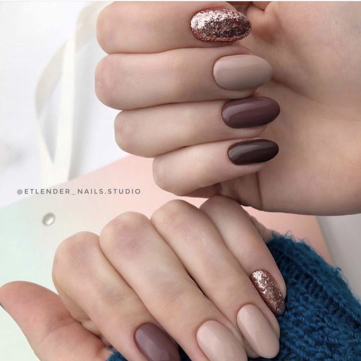 Нюдовый матовый маникюр 2022