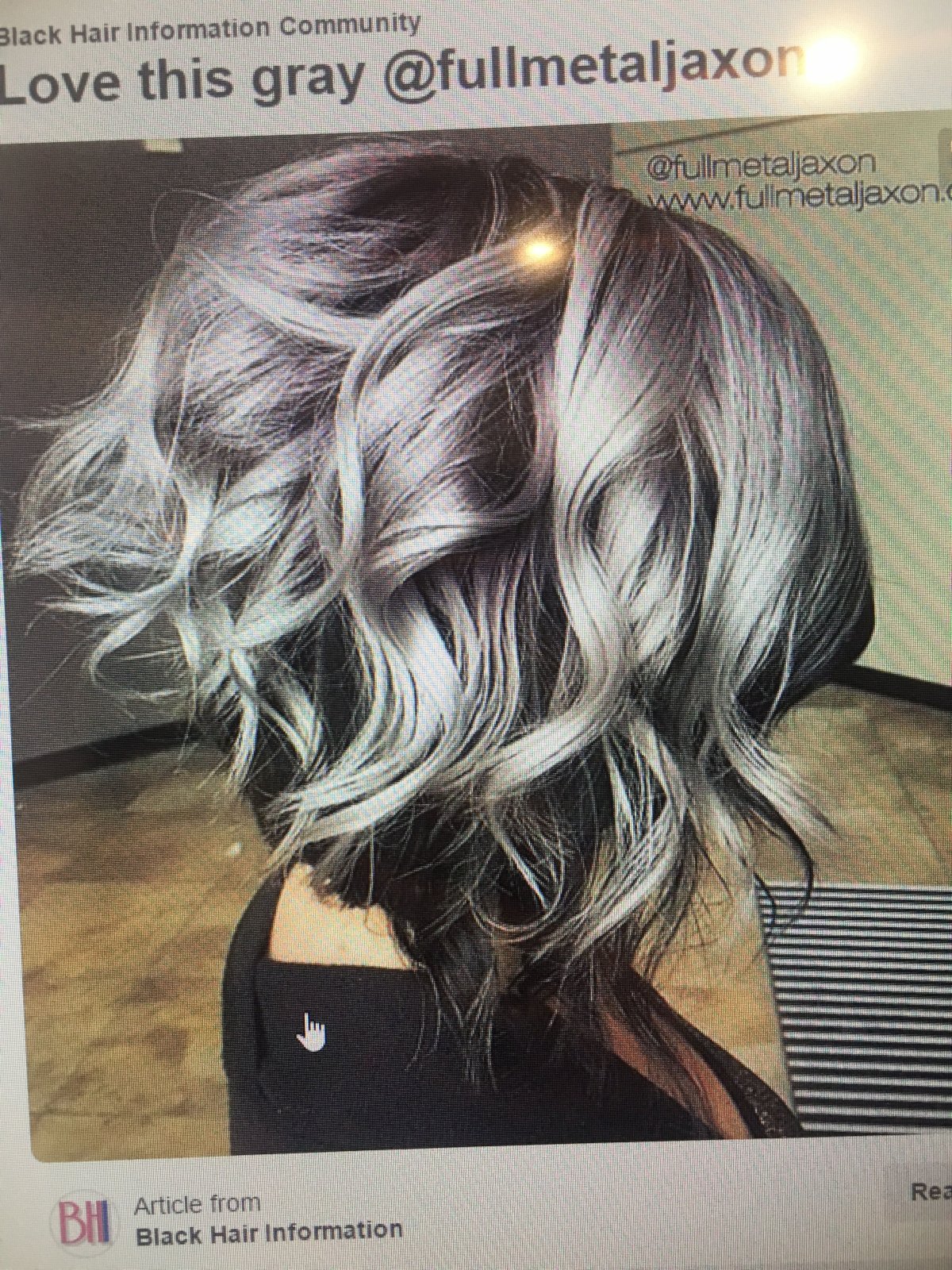 Балаяж пепельный на Каскад