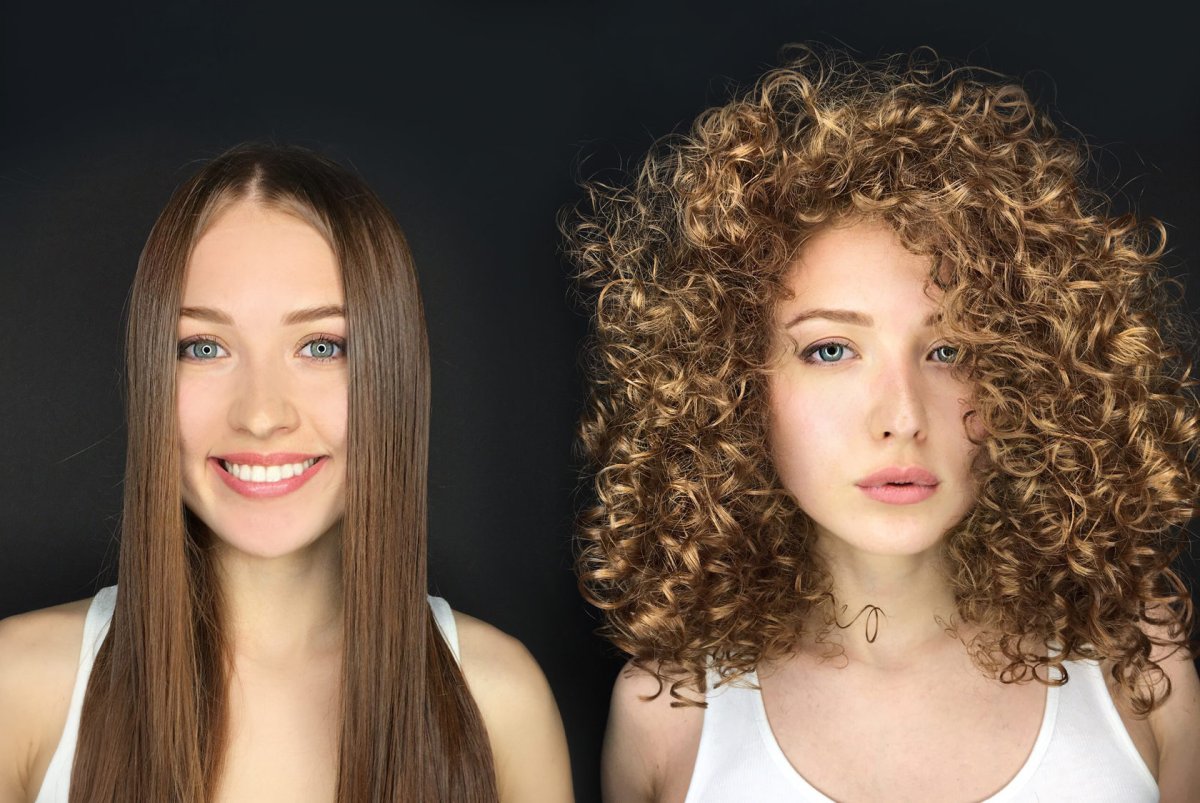 Химия на средние темные волосы