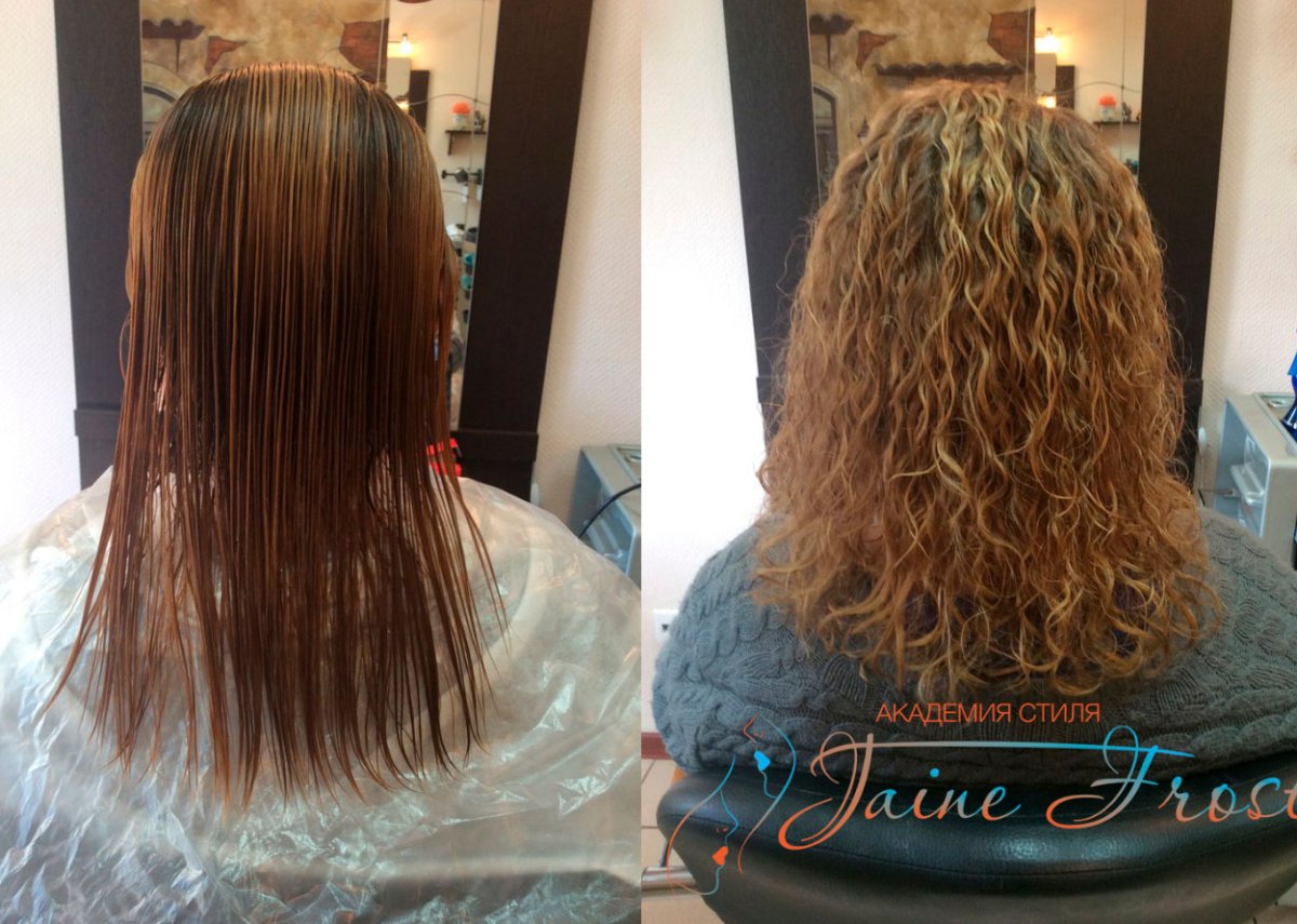 Наращивание кудрявых волос