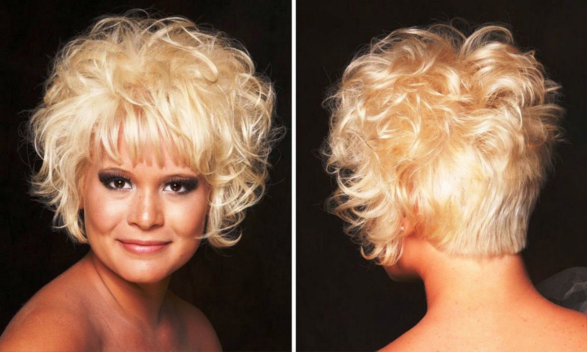 Стрижки с завивкой на короткие волосы