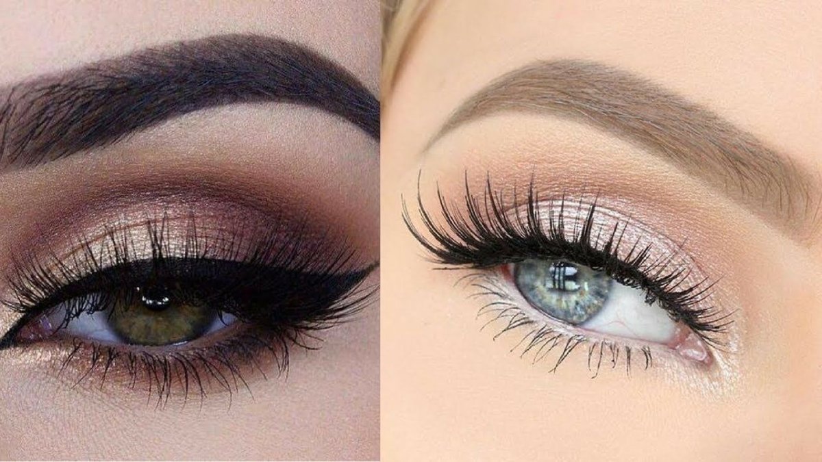 Макияж растушеванная стрелка Смоки