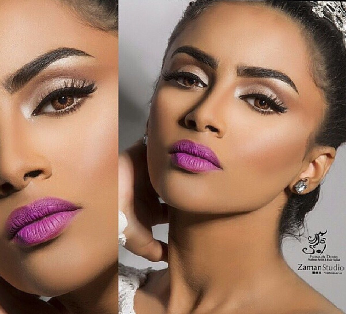 Розово коричневый макияж