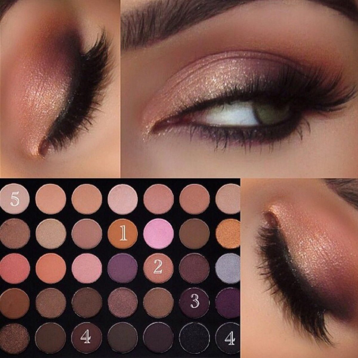 Макияж глаз тенями