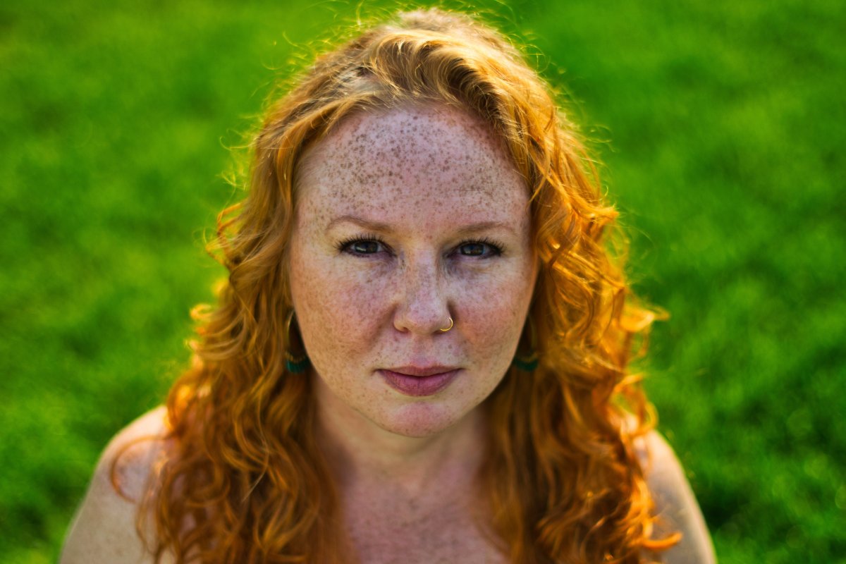 Седина на рыжих волосах