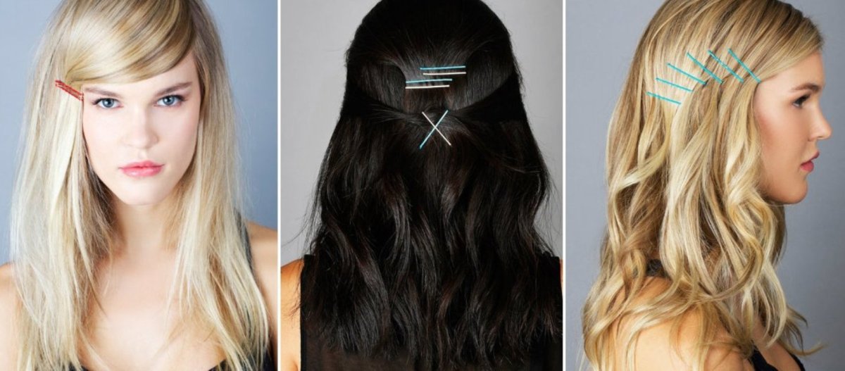 Причёски с распущенными волосами с невидимками
