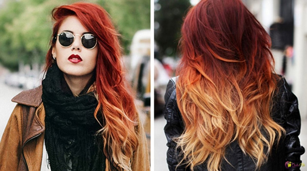 Шатуш окрашивание на рыжие волосы