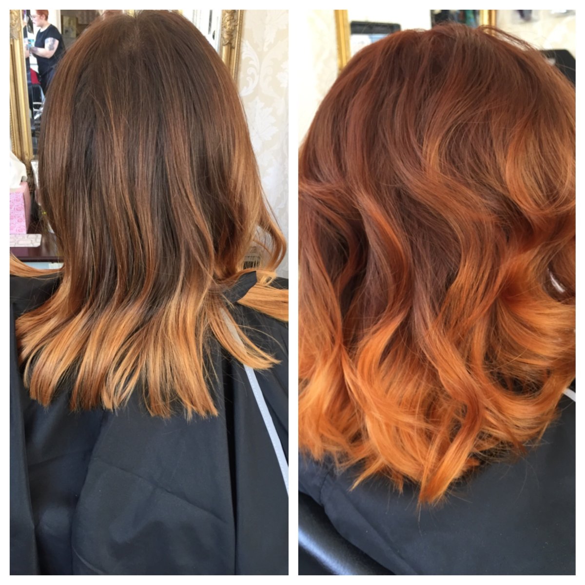 Рыжий шатуш на каре